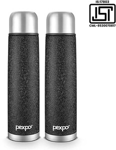 Pexpo Ml Hrs Hot And Cold Flask With Jute Bag Vacuum Insulated Flamingo Ml Flask Buy