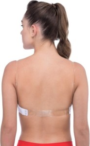 Buy Womens Stress Push Up Transparent Invisible Clear Back Band Bra (B,  Beige) Online at desertcartINDIA