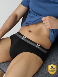 XYXX Men Nova IntelliFresh Cotton Black Brief - Buy XYXX Men Nova