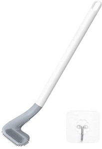 KESHAVART Toilet - Bathroom Cleaning Brush Silicone Wet and Dry Brush ...