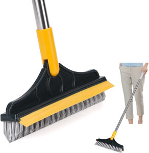 NIMYANK Bathroom Cleaning Brush with Wiper 2 in 1 Tiles Cleaning Brush ...