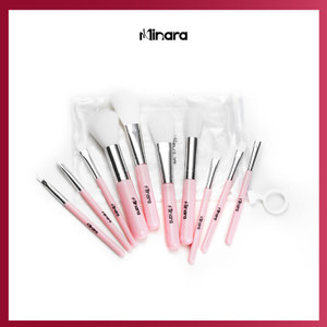 MINARA Makeup Brush Applicator Set of 10 with Easy to Carry Pouch - Pink - Price in India, Buy MINARA Makeup Brush Applicator Set of 10 with Easy to Carry Pouch - Pink Online In India, Reviews, Ratings & Features | Flipkart.com
