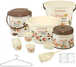 ContainerSet 11 Piece Premium Bathroom Set 20 L Plastic Bucket Price in ...