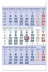 SMKT WALL Calendar 2024| 3 Month View Wall Calendar | (2024 Shipping ...