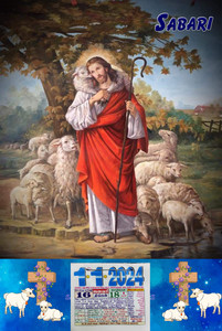 Sabari JESUS THE GOOD SHEPHERD Special TAMIL Eng dated daily sheet
