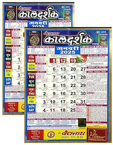 ACHLESHWAR Pack of 2 Shri Baidhnath Kaldarhsak Hindi Panchang Hindi