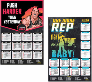SADAFAL 2025 Fitness Wall Calendar Designed for Gym Motivation 2025