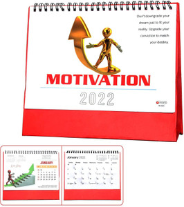 Home Genie New Year Motivational Calendar 2022 for Desk Office self
