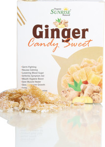 Organic Sunrise Natural Dried Ginger Candie Adrak Sweets Candy Nausea