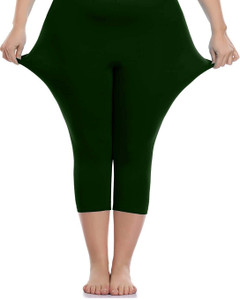 Gray and pink women’s panda capri leggings. main image 1