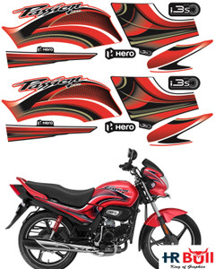 Hero honda passion plus tank sticker store