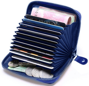 Green Dragonfly RFID Blocking Card Holder - Soft PU Leather, 7 Slots, Yellow, Compact & Secure - View #11