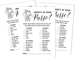 Inkdotpot Baby Shower Prediction Cards - 50 Cards, Baby Elephant Jungle Theme, Fun Game For Baby Shower Party - View #4