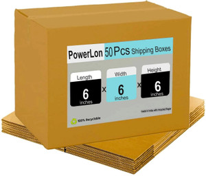 thumbnail image 2 of Shipping Boxes Small 10-Pack 6x6x6" Small Moving Boxes - Heavy Duty Corrugated Shipping Boxes Cardboard Boxes 2 of 9