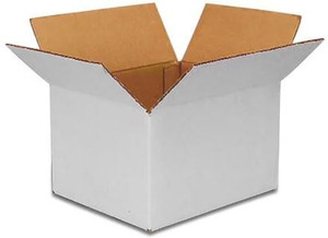 thumbnail image 2 of 100 Pack 8x6x5 White Corrugated Shipping Boxes - VALUEMAILERS - Small Mailers 2 of 4