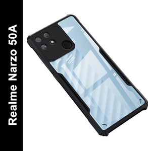 Custodia Per Realme Narzo 50A 4G – Paraurti Nero Con Copri Fotocamera Scorrevole E Anello Porta/Magnetico