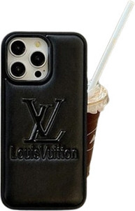 Louis Vuitton ブラック iPhone14pro MILLION CASES Back Cover for iPhone 14 Pro Max Style Wrap LV
