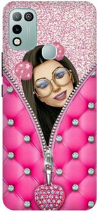 ADZIRE Back Cover For Infinix Hot Play X B LOVELY GIRL CUTE GIRL SMILE ADZIRE