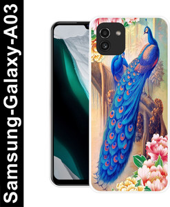 Samsung Galaxy A03 PEACOCK, GREEB, TEXTURE, MOR PANKH Silicon Back