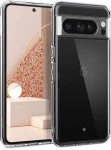 Caseology Capella Hülle Für Google Pixel 9 Pro XL – Ultraklar, Mit Punktmuster-Griff, Militärschutz & Kabelloser Ladekompatibilität