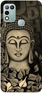 ADZIRE Back Cover For Infinix Hot Play X B GAUTAM BUDDHA GOD GRAY NAMO BUDDHAY