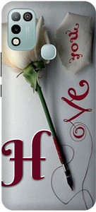 ADZIRE Back Cover For Infinix Hot 10 Play X688B H NAME LETTER ALPHABET LOVE ADZIRE