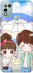 ADZIRE Back Cover For Infinix Hot Play X B CUTE COUPLE LOVELY COUPLE GIRL BOY LOVE