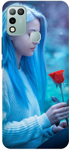 ADZIRE Back Cover For Infinix Hot Play X B CUTE GIRL ROSE LOVELY GIRL ADZIRE