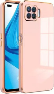 Oppo F17 Pro Electroplated Chrome 6D Gold Plated Frame Slim Soft  Silicon Back Cover Price in India Buy Oppo F17 Pro Electroplated Chrome  6D