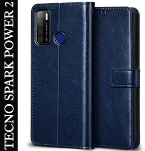 Tecno Spark Power Leather Flip Cover Price in India Buy Tecno