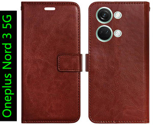 OnePlus Nord 5G Artificial Leather Flip Cover Price in India