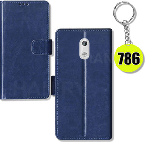 Nokia flip cover flip cover TA-1032 Free Keychain 786 Blue