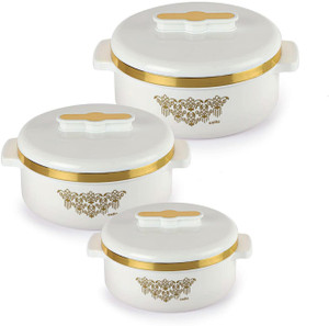 Cello Exotic Stainless Steel Insulated Casserole Hot Pot Serve Store Pack Of Serve