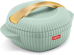 MILTON Oyster Reg. Insulated Casserole Set Of 3 - Taupe, BPA Free, Food Grade (860ml, 1275ml, 1910ml), Keeps Food Hot/Cold, Great For Chapati, Roti, Curd