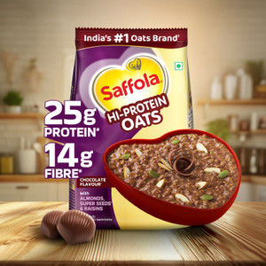 Saffola Hi-Protein Oats, 25g, with Almonds, Raisins, & Super Seeds - Image 6