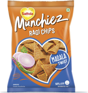 Saffola Munchiez Ragi Chips Masala Twist, Tasty and Healthy Snacks
