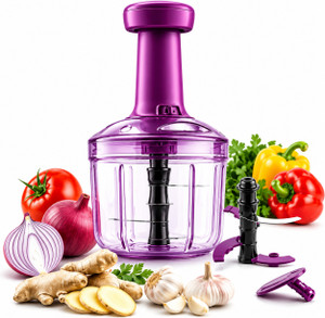 Shopsy Steel Manual Hand Press Chopper 1000ml 1 L - Image 1