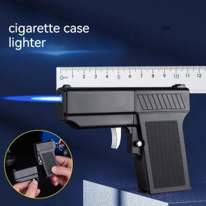 cigarette gun dispenser  Pistol/Gun-Shaped Lighter & Hidden Case Holds 10 Cigarettes **USA** GHFGHMN Cigarette case Multifunctional Retro