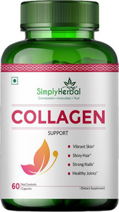Simply Herbal Collagen Supplement with Vitamin C for Healthy Skin & Shiny  Hair Price in India