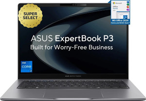 ASUS Expertbook P3 Metal High-performance processor Intel Core i7 13th Gen 13620H - (32 GB/1 TB SSD/Windows 11 Home) P3405CVA-LY0308WS Thin and Light Laptop(14 Inch, Misty Grey, 1.42 Kg, With MS Offic