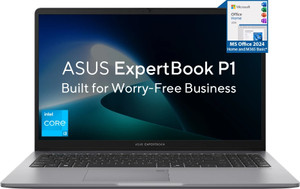 ASUS Expertbook P1 Intel Core i3 13th Gen 1315U - (16 GB/512 GB SSD/Windows 11 Home) P1503CVA-S71074WS Thin and Light Laptop(15.6 inch, Misty Grey, 1.62 Kg, With MS Office)