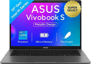 ASUS Vivobook S14 (2025) with Office 2024 + M365 Basic*, Backlit Keyboard, Intel Core i5 13th Gen 13420H - (16 GB/512 GB SSD/Windows 11 Home) S3407VA-LY037WS Thin and Light Laptop(14 inch, Matte Gray,
