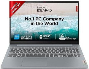 Lenovo IdeaPad Slim 3 Intel Core i5 12th Gen 12450H - (16 GB/512 GB SSD/Windows 11 Home) 83ER00KSIN Thin and Light Laptop(15.6 inch, Arctic Grey, With MS Office)