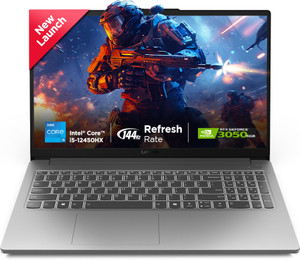 Lenovo LOQ Essential Intel Core i5 12th Gen 12450HX - (12 GB/512 GB SSD/Windows 11 Home/4 GB Graphics/NVIDIA GeForce RTX 2050) 83LK0031IN Gaming Laptop(15.6 Inch, Luna Grey, 1.77 Kg)