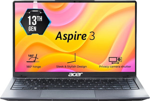 Acer Aspire 3 Intel Core i3 13th Gen 1305U - (8 GB/512 GB SSD/Windows 11 Home) A324-53 Thin and Light Laptop(14 Inch, Steel Gray, 1.45 Kg)