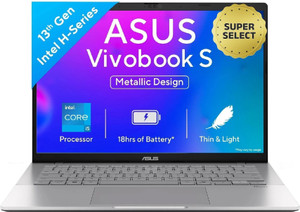 ASUS Vivobook S14 (2025) with Office 2024 + M365 Basic*, Backlit Keyboard, Intel Core i5 13th Gen 13420H - (16 GB/512 GB SSD/Windows 11 Home) S3407VA-LY033WS Thin and Light Laptop(14 inch, Cool Silver