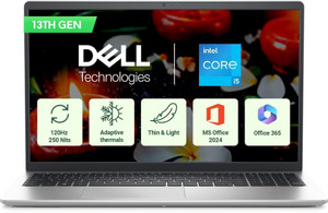 DELL 15 Intel Core i5 1334U - (16 GB/512 GB SSD/Windows 11 Home) 3530 Thin and Light Laptop(15.6 Inch, Platinum Silver, 1.62 Kg, With MS Office)