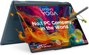 Lenovo Yoga 7 13th Gen 1340P WUXGA OLED Intel Core i5 13th Gen 1340P - (16 GB/512 GB SSD/Windows 11 Home) 14IRL8 2 in 1 Laptop(14 Inch, Storm Grey, 1.49 Kg, With MS Office)