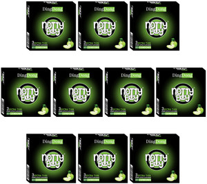 NottyBoy Extra Thin Green Apple Flavoured Condom Price in India - Buy ...