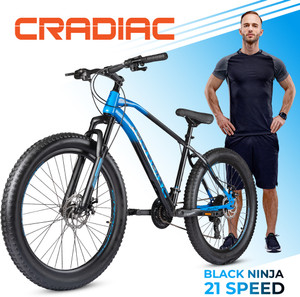 CRADIAC BLACK NINJA 21 | FAT BIKE | DUAL DISC 26 T Fat Tyre Cycle Price